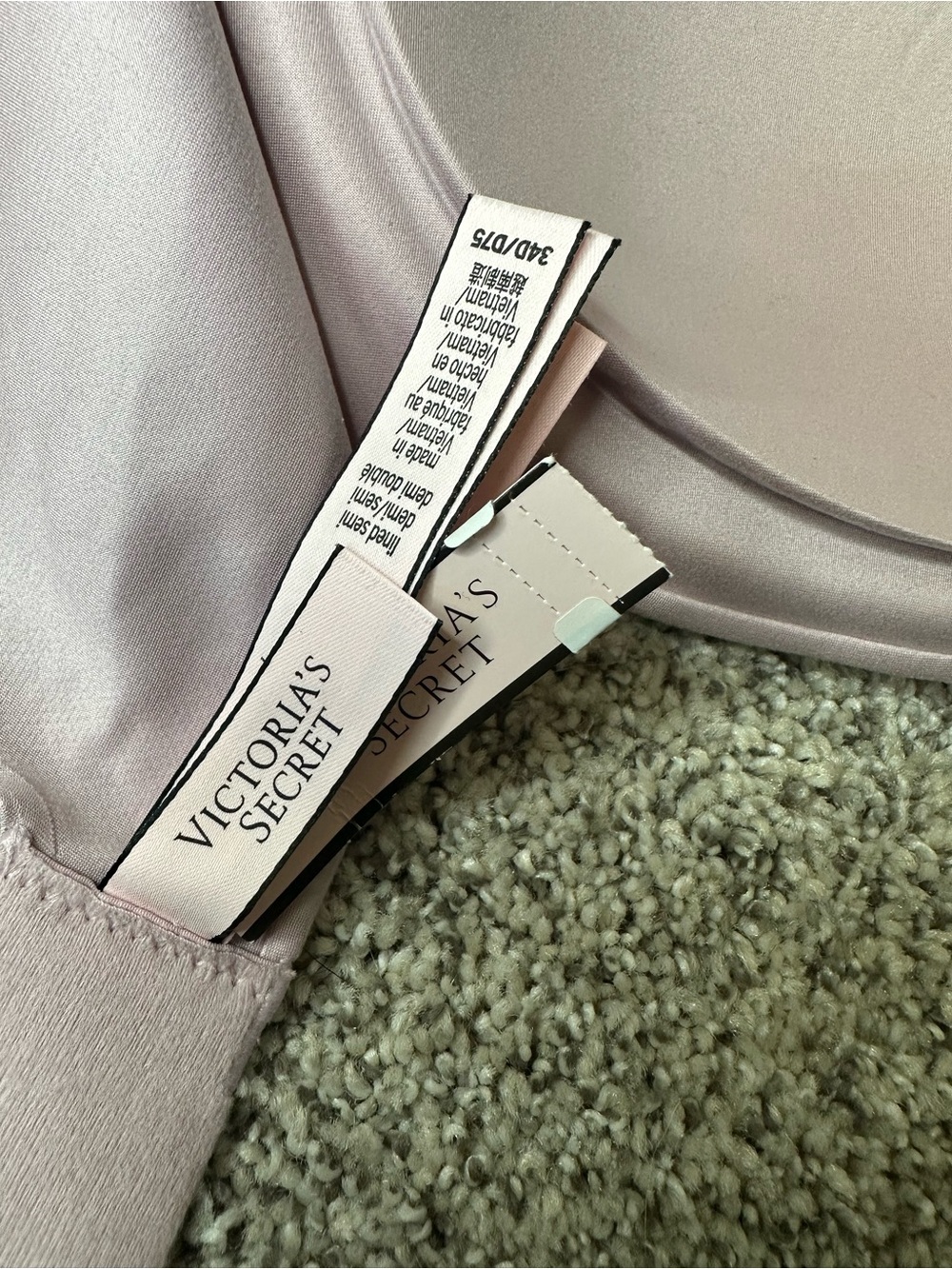 NWT Victoria's Secret Mauve Lined Semi Demi Bra - Picture 8 of 10